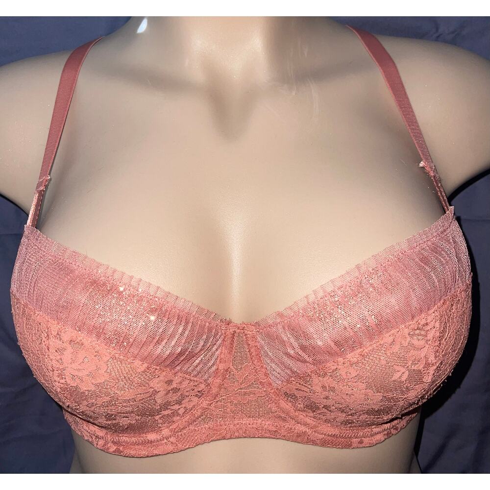 34C SIENNA LACE VICTORIA'S SECRET DREAM ANGELS UNLINED BALCONETTE BRA
